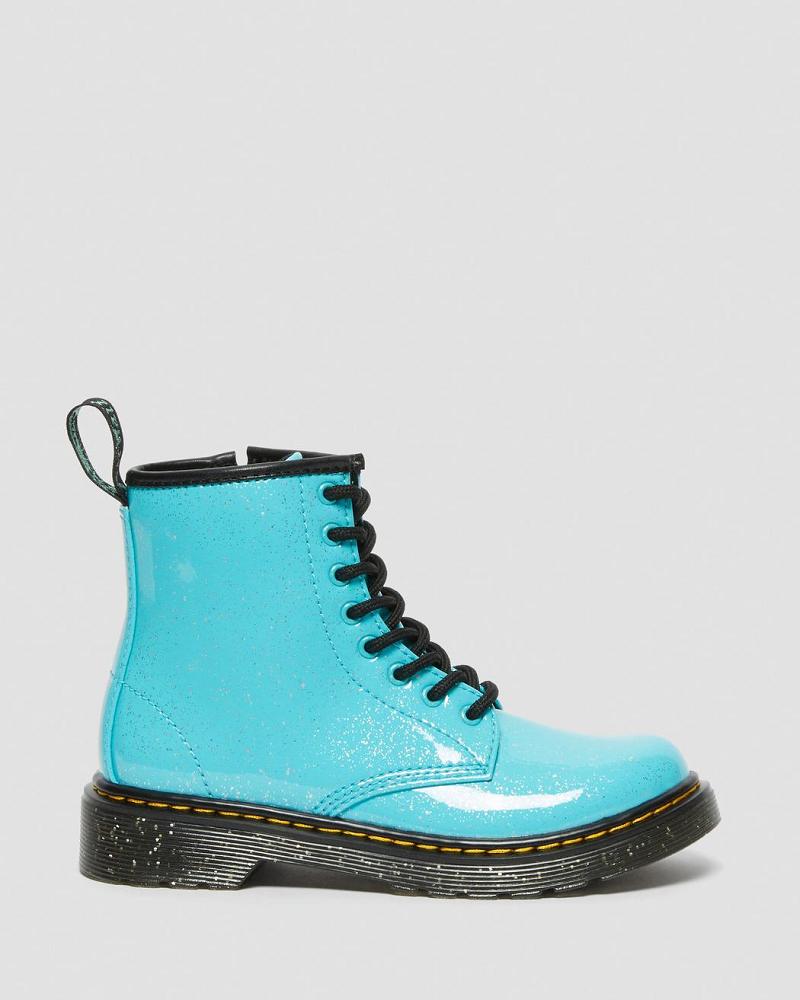 Dr Martens Junior 1460 Glitter Veterlaarzen Kinderen Turquoise | NL 144NWY